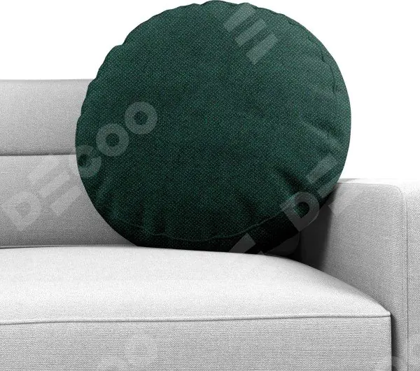 Подушка круглая Cortin cotton блэкаут изумруд