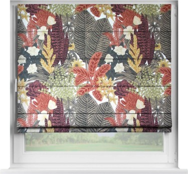 Римская штора «Кортин» на створку, ткань «Осень»