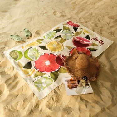 Полотенце пляжное Этель «Цитрус» 96х146 см, 100% хлопок