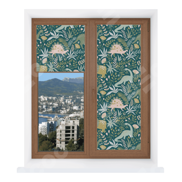 Рулонная штора Уни 2 с принтом Удивительный дино