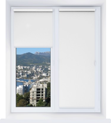 Рулонная штора Мини Респект DM ВО белый 01