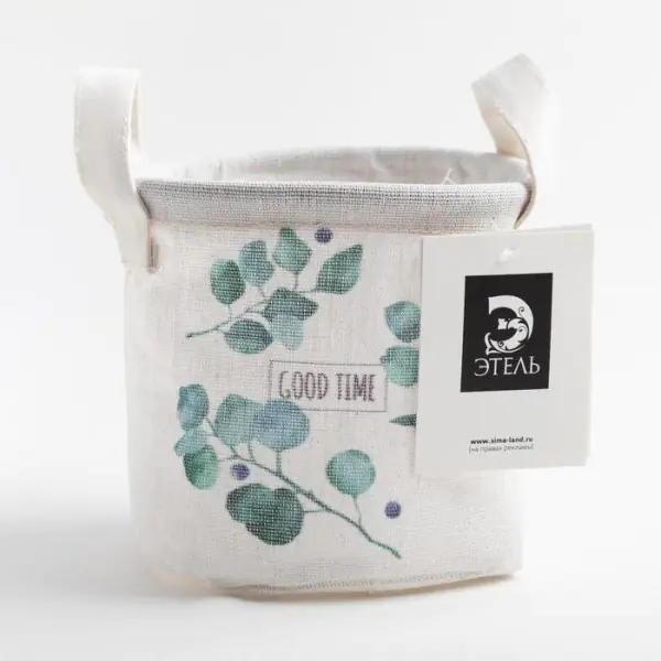 Текстильная корзинка Этель Eucalyptus, 14х12 см