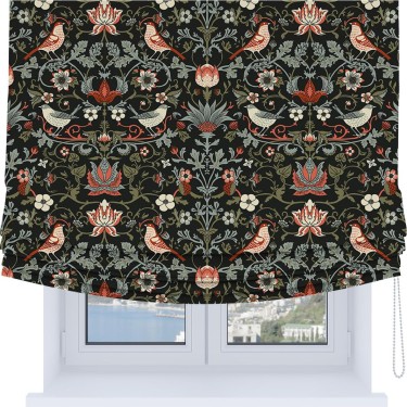 Римская штора Soft с мягкими складками, «Зачарованные птицы»