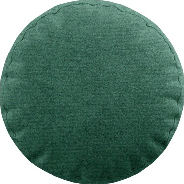 Подушка круглая Cortin ткань блэкаут с блеском изумрудный