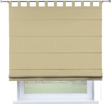 Римская штора на петлях «Кортин», ткань блэкаут однотонный, кофейный