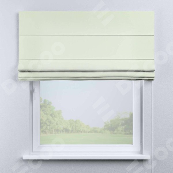 Римская штора «Кортин» для проема, ткань вельвет кремовый