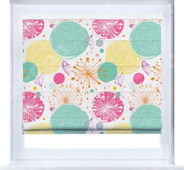 Римская штора «Кортин» кассетная «Забавные детали»