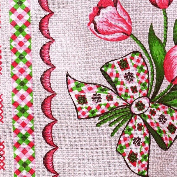 Полотенце  45х60 см, Тюльпан, рогожка, 170 гр/м2, хлопок 100%